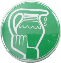 zodiak aquarius badge green